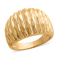Cigar Band Ring in Goldtone - Sticky add to cart bar