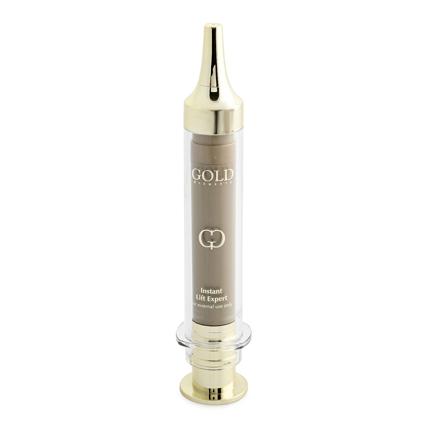 Gold Elements Instant lift Expert Syringe, Immediate Triple Action Face Lift Liquid Syringe For All Skin Types To Reduce Uneven Skin Tone Fine-Lines & Wrinkles