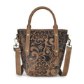 Italy Retor Noble Collection Brown Genuine Leather Crossbody Bag (11"x 5.1"x 9.5") with Handle Drop and Shoulder Strap - Sticky add to cart bar