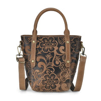 Italy Retor Noble Collection Brown Genuine Leather Crossbody Bag (11"x 5.1"x 9.5") with Handle Drop and Shoulder Strap