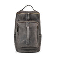 Italy Retor Noble Collection Gray Color Genuine Leather Backpack (8.7"x10.2"x16.5") with Handle Drop and Adjustable Double Shoulder Straps - Sticky add to cart bar