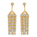 Simulated Diamond Earrings in Yellow Rhodium Over Sterling Silver 0.65 ctw - Sticky add to cart bar