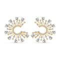 Lustro Stella Finest CZ Celestial Earrings in 14K Yellow Gold Over Sterling Silver - Sticky add to cart bar