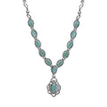 Grandidierite Necklace 18-20 Inches in Platinum Over Sterling Silver 2.50 ctw - Sticky add to cart bar