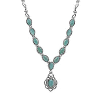 Grandidierite Necklace 18-20 Inches in Platinum Over Sterling Silver 2.50 ctw