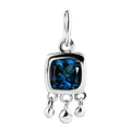 London Blue Topaz Charm in Platinum Over Sterling Silver 1.10 ctw - Sticky add to cart bar