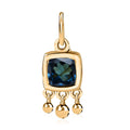 London Blue Topaz Charm in Vermeil Yellow Gold Over Sterling Silver 1.10 ctw - Sticky add to cart bar