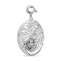 Platinum Over Sterling Silver Floral Charm 6.75 Grams - Sticky add to cart bar