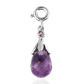 Rose De France Amethyst Charm in Platinum Over Sterling Silver 5.10 ctw - Sticky add to cart bar