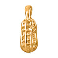 Electroform Peanut Pendant without Chain in 24K Yellow Gold 2 Grams - Sticky add to cart bar