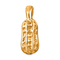 Electroform Peanut Pendant without Chain in 24K Yellow Gold 2 Grams