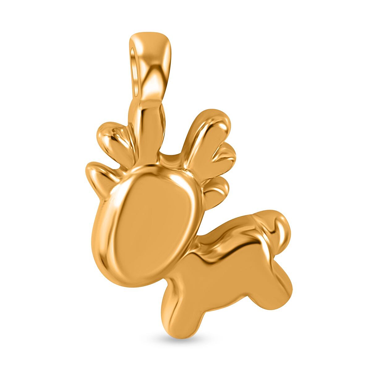 Electroform Deer Pendant without Chain in 24K Yellow Gold 2.30 Grams