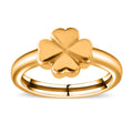 24K Yellow Gold Electroform Four Leaf Clover Ring (Size 10.0) (1.40 g) - Sticky add to cart bar