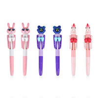 Set of 6 Boxing Pens - Astronaut, Rabbit, Unicorn (Black Ink)