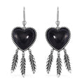 Shungite Heart Earrings in ION Plated Copper 36.00 ctw - Sticky add to cart bar