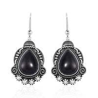 Shungite Dangle Earrings in ION Plated Copper 40.00 ctw