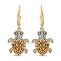 GP Trionfo Collection Premium Brazilian Citrine and Multi Gemstone Turtle Lever Back Earrings in Vermeil Yellow Gold Over Sterling Silver 1.40 ctw - Sticky add to cart bar