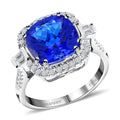 Certified & Appraised RHAPSODY 950 Platinum AAAA Tanzanite and E-F VS Diamond Ring 7.10 Grams 6.15 ctw - Sticky add to cart bar