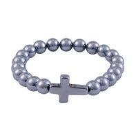Terahertz Cross Stretch Bracelet 77.50 ctw
