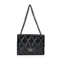 Black Genuine Leather Crossbody Bag (11.4"x7.9"x6.3") With Shoulder Strap - Sticky add to cart bar