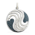 Blue and White Austrian Crystal Pendant - Sticky add to cart bar