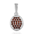 Mozambique Garnet Pendant without Chain in Sterling Silver 0.25 ctw - Sticky add to cart bar