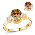 Iliana 18K Yellow Gold AAA Turkizite and G-H SI Diamond Ring (Size 10.0) 2.25 ctw - Sticky add to cart bar