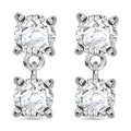 18K White Gold G-H SI Diamond Earrings 1.60 ctw - Sticky add to cart bar