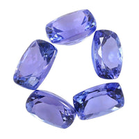 Premium Tanzanite Set of 5 (Cush 7x5 mm) 4.00 ctw, Loose Gemstones, Gemstone For Jewelry, Jewelry Stones, Tanzanite Gems For Jewelry Making