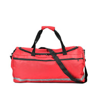 Red Polyester Large-capacity Travel Bag (24.4"x9.5"x12") with Shoulder Strap