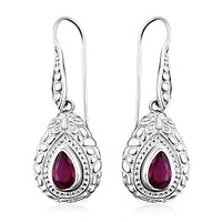 Niassa Ruby (FF) 2.30 ctw Earrings in Sterling Silver
