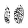 TLV Bali Legacy Sterling Silver Filigree Hoop Earrings (7.35 g) - Sticky add to cart bar