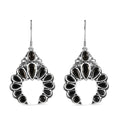 Elite Shungite Squash Blossom Earrings in Sterling Silver 5.65 ctw - Sticky add to cart bar