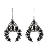 Elite Shungite Squash Blossom Earrings in Sterling Silver 5.65 ctw