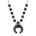 Elite Shungite Squash Blossom Necklace 18 Inches in Sterling Silver 7.70 ctw - Sticky add to cart bar