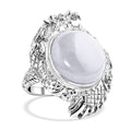 Bali Legacy Natural Jade Dragon Ring in Sterling Silver 18.25 ctw - Sticky add to cart bar