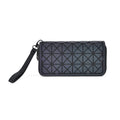 Gradient Color Geometric Faux Leather Reflective Wallet (7.48"x3.93"x1.57") - Sticky add to cart bar