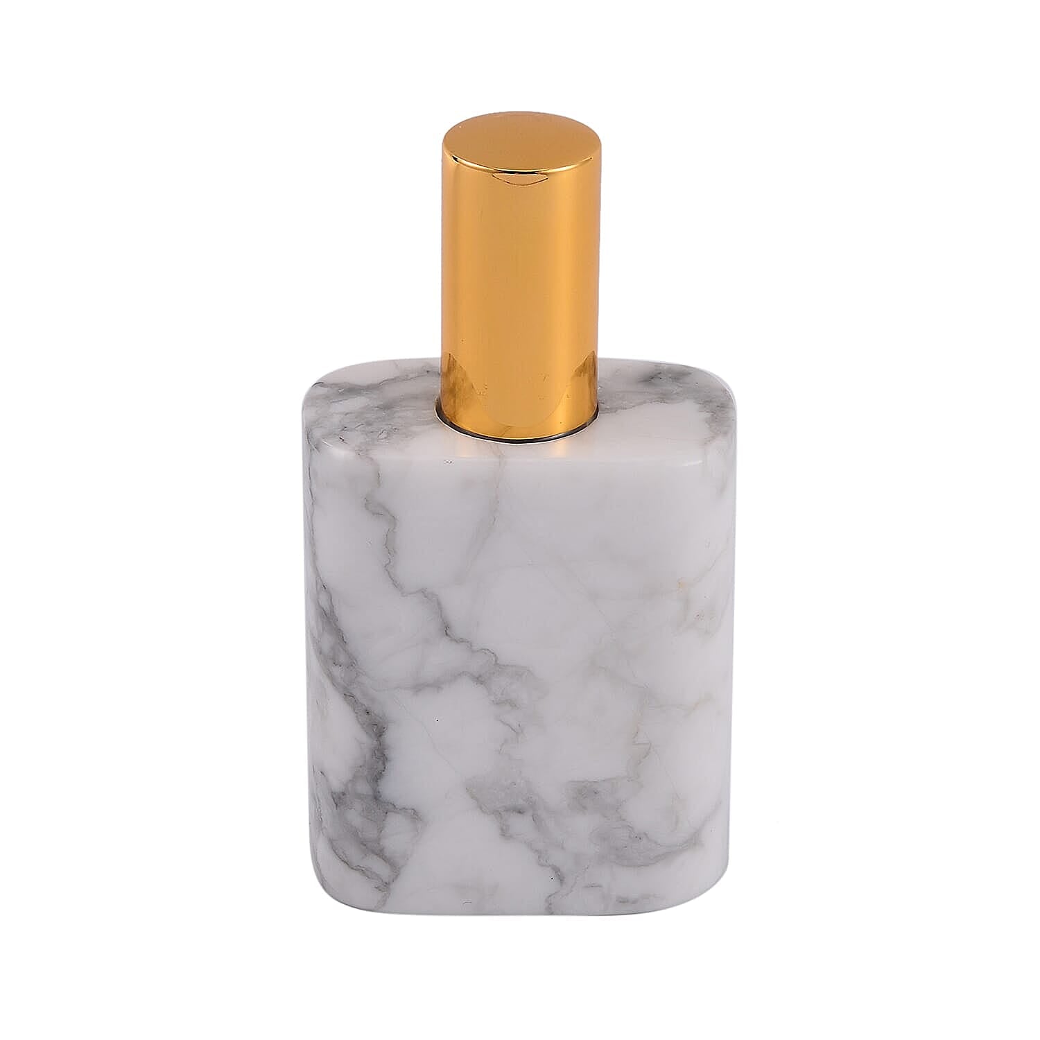 White Howlite Gemstone Perfume Bottle with Cleaning Brush