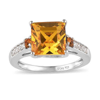Tanzanite Color Crystal Ring in Platinum Over Sterling Silver 3.60 ctw