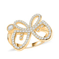 Lustro Stella Finest CZ Ring in 14K Yellow Gold Over Sterling Silver (Size 6.0) - Sticky add to cart bar
