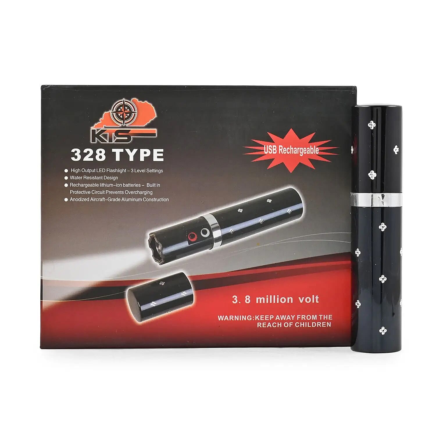 Lipstick Style Stun Gun -Black
