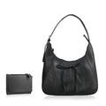 100% Genuine leather shoulder  bag DIMENSION-  BAG - 13.38 L x 13.77 H x 3.54 W inches Wallet Size -L(4.5)X H(3.34)X W(0.7) in COLOR: Black - Sticky add to cart bar
