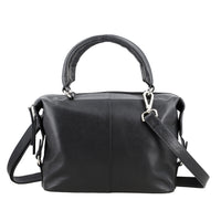 100% Genuine leather shoulder  bag Size- 10.6L x 7.67H x 4.33W inches COLOR: Black