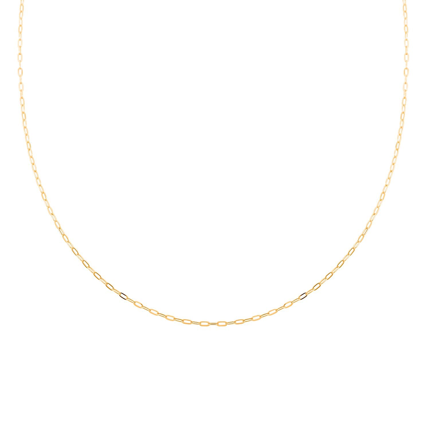 24K Yellow Gold Cable Link Chain Necklace 3 Grams