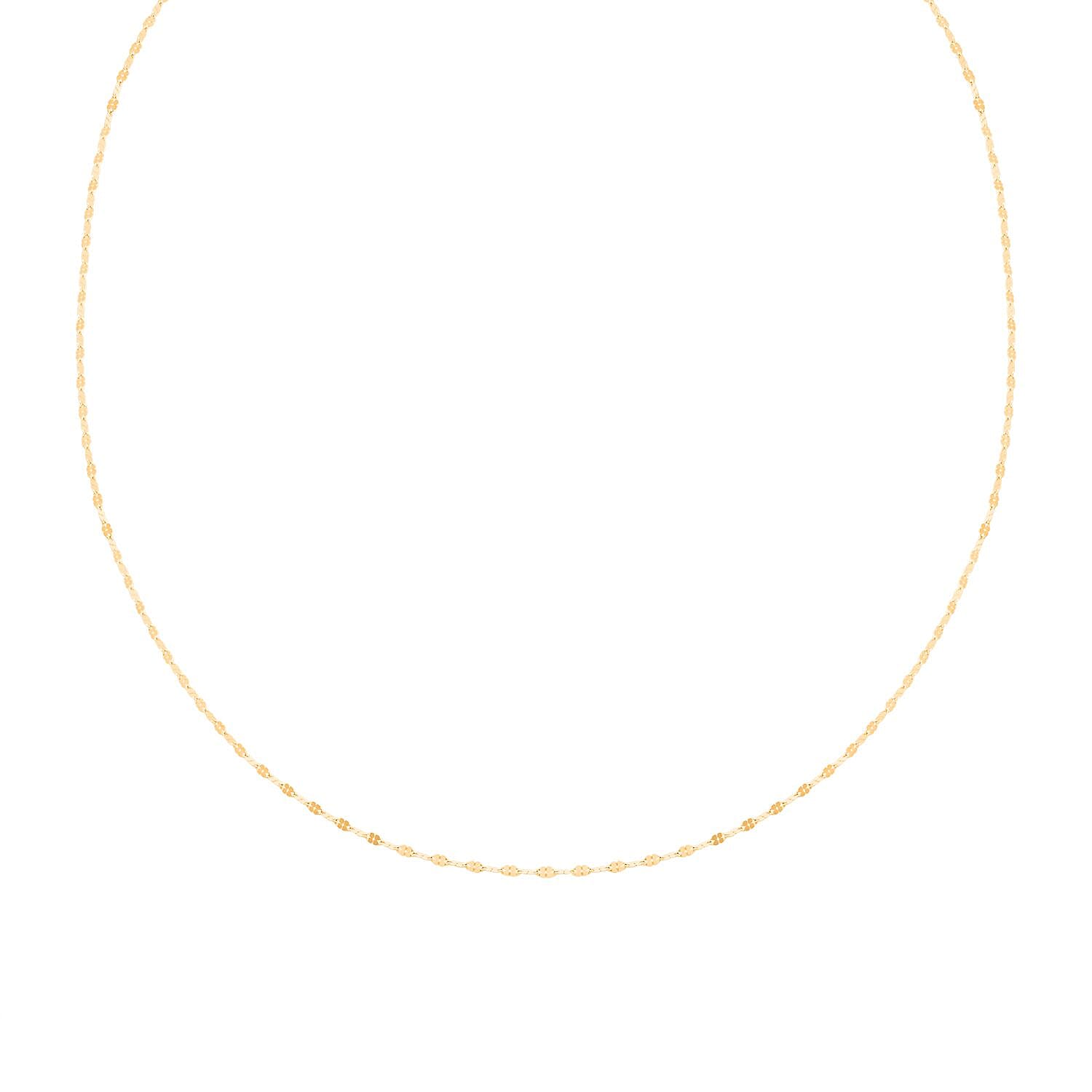 Clover Petali Italian 10K Yellow Gold Necklace 1.40 Grams