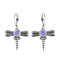 Bali Legacy Premium Rainbow Moonstone Dragonfly Earrings in Sterling Silver 8.85 ctw - Sticky add to cart bar
