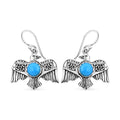 Bali Legacy Sleeping Beauty Turquoise Bird Earrings in Sterling Silver 2.40 ctw - Sticky add to cart bar