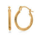 14K Yellow Gold Hoop Earrings 0.35 Grams - Sticky add to cart bar