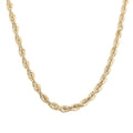 10K Yellow Gold 4.5 mm Rope Chain Necklace 20 Inches 8.50 Grams - Sticky add to cart bar