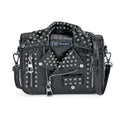 Sivani Life style Black Crocodile Embossed Faux Leather Crossbody Jacket Bag (8.7"x3"x4.7") with Detachable Chain Shoulder Strap - Sticky add to cart bar